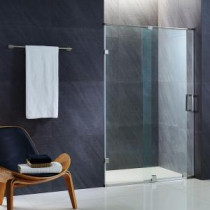 Ryland 62 in. x 71.5 in. Semi-Framed Sliding Shower Door in Chrome Hardware with 3/8 in. Clear Glass