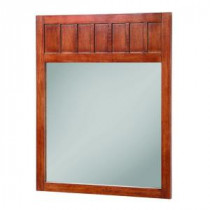 Knoxville 34 in. L x 28 in. W Wall Mirror in Nutmeg