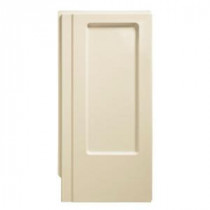 Advantage 66-1/4 in. x 35-1/4 in. 1-piece Direct-to-Stud Left End Shower Wall in Biscuit