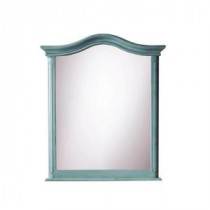 Provence 28-1/2 in. W x 33 in. L Wall Mirror in Blue