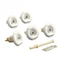 Flexjet Whirlpool Trim Kit with Five Jets in Biscuit