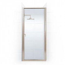 Paragon Series 33 in. x 69 in. Framed Continuous Hinged Shower Door in Brushed Nickel with Clear Glass