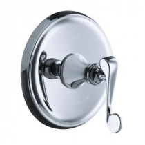 Revival 1-Handle Thermostatic Valve Trim Kit with Scroll Lever Handle in Polished Chrome (Valve Not Included)