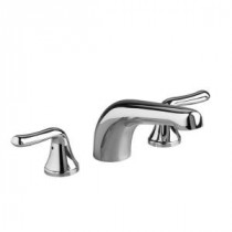 Colony Soft Lever 2-Handle Deck-Mount Roman Tub Faucet Trim Kit in Polished Chrome (Valve Not Included)