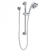 FloWise Transitional 3-Spray Wall Bar Shower Kit in Polished Chrome