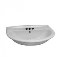 Karla 605 Wall-Hung Bathroom Sink in White