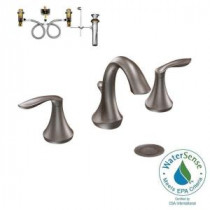 Eva 8 in. Widespread 2-Handle Bathroom Faucet in Oil Rubbed Bronze - Valve Included