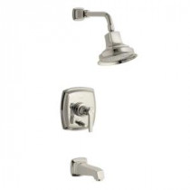 Margaux 1-Handle Tub and Shower Faucet Trim Kit in Vibrant Polished Nickel (Valve Not Included)