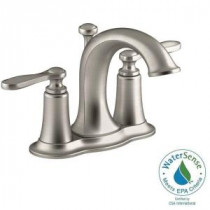 Linwood 4 in. Centerset 2-Handle Bathroom Faucet in Brushed Nickel