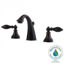 Catalina 8 in. Widespread 2-Handle High-Arc Bathroom Faucet in Tuscan Bronze