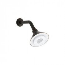 Moxie 1-Spray 5 in. Showerhead with Wireless Speaker in Oil-Rubbed Bronze