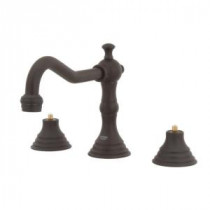 Bridgeford 8 in. Widespread 2-Handle Mid-Arc Bathroom Faucet in Oil Rubbed Bronze (Handles Sold Seperately)