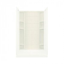 Ensemble 1-1/4 in. x 48 in. x 72-1/2 in. 1-piece Direct-to-Stud Shower Back Wall in Biscuit