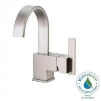 Sirius 4 in. Centerset Single-Handle Bathroom Faucet in Brushed Nickel with Side Handle
