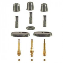 3 Valve Rebuild Kit for Tub and Shower with Chrome Handles for Gerber
