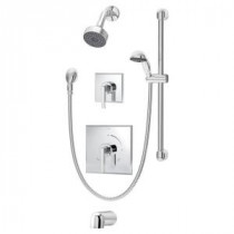 Duro 2-Handle 1-Spray Tub and Shower Faucet in Chrome