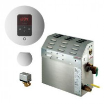 7.5kW Steam Bath Generator with iTempo AutoFlush Round Package in Polished Chrome