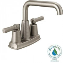 Allentown 4 in. Centerset 2-Handle Bathroom Faucet in SpotShield Brushed Nickel