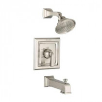 Town Square 1-Handle Tub and Shower Faucet Trim Kit in Satin Nickel (Valve Sold Separately)