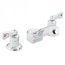 Commercial 8 in. Widespread 2-Handle Low-Arc Bathroom Faucet in Chrome