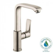 Metris E 230 Single Hole 1-Handle High-Arc Bathroom Faucet in Brushed Nickel