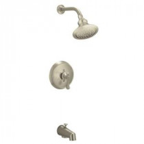 Revival 1-Handle 1-Spray Tub and Shower Faucet Trim Only in Vibrant Brushed Nickel