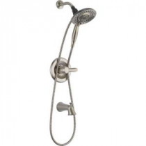 In2ition 5-Function Hand Shower and Shower Head Combo Kit in Stainless