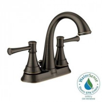 Ashville 4 in. Centerset 2-Handle Bathroom Faucet with Microban Protection in Mediterranean Bronze